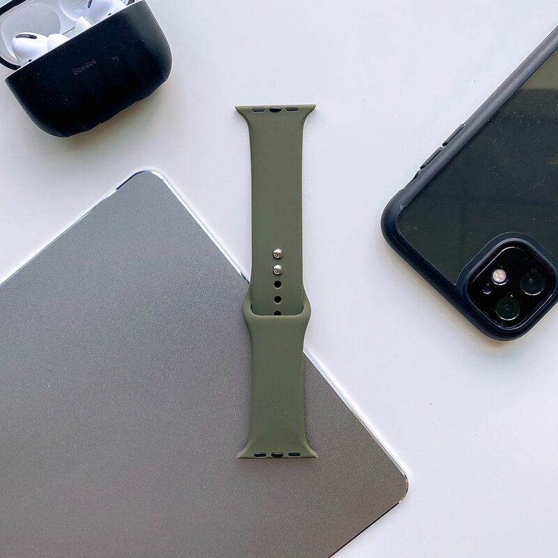 Curea Apple Watch 3 42mm Tech-Protect Iconband - Army Green