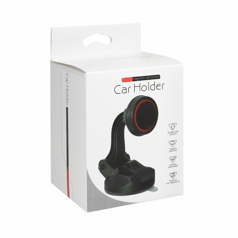 Suport Auto Magnetic Universal Pentru Telefon Cu Ventuza - Negru