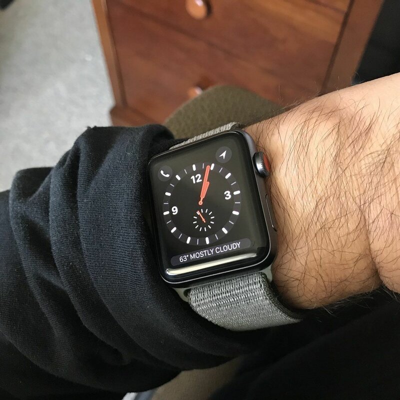 Curea Apple Watch 5 44mm Tech-Protect Nylon - Dark Olive