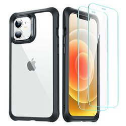[Pachet 360°] Husa iPhone 12 mini ESR Alliance + 2 Folii Sticla - Negru 