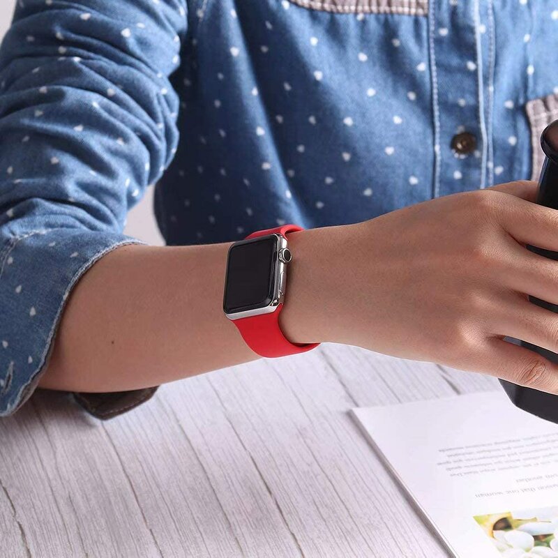Curea Apple Watch 1 38mm Tech-Protect Smoothband - Red