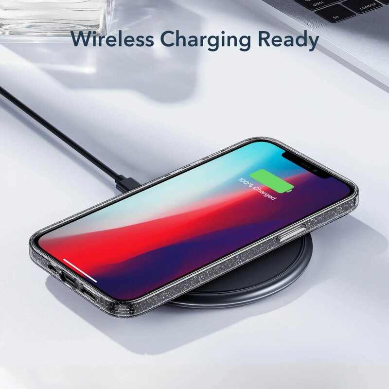 Husa iPhone 12 mini ESR Shimmer Transparenta Cu Insertii Sclipitoare - Clear