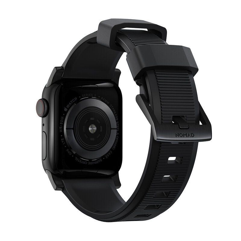 Curea Apple Watch 1 38mm Nomad Rugged Strap Impermeabila - Negru
