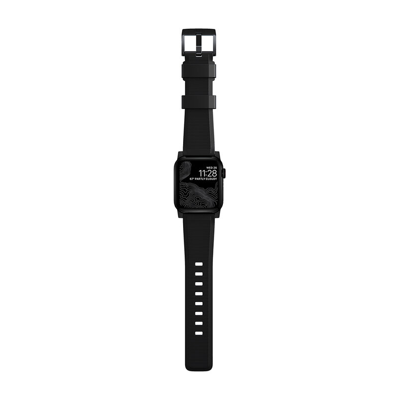 Curea Apple Watch 1 38mm Nomad Rugged Strap Impermeabila - Negru
