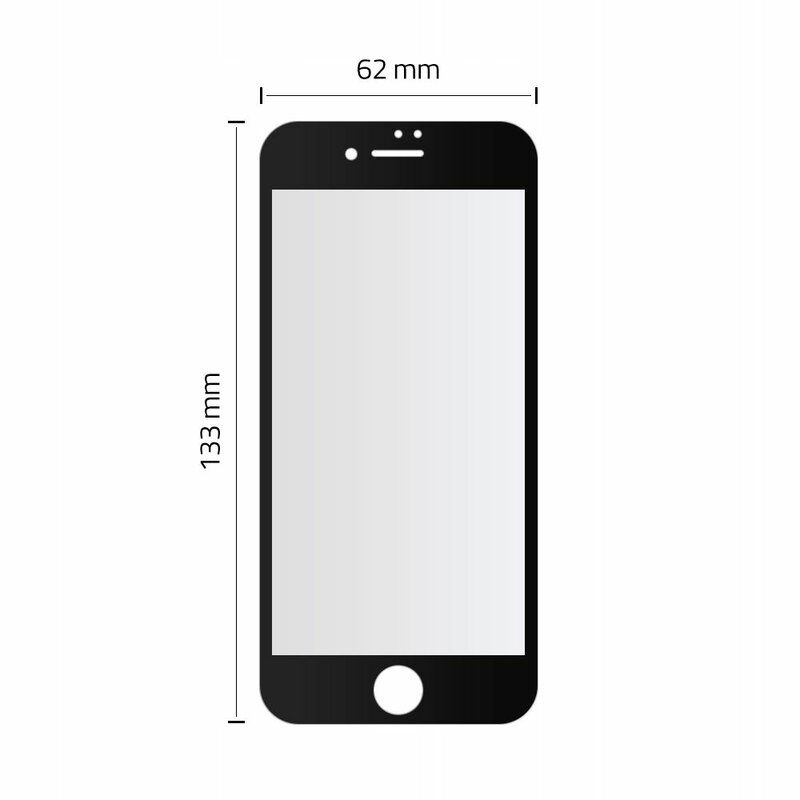 Folie iPhone 8 Hofi UltraFlex Glass Din Sticla Hibrida Flexibila 9H - Black