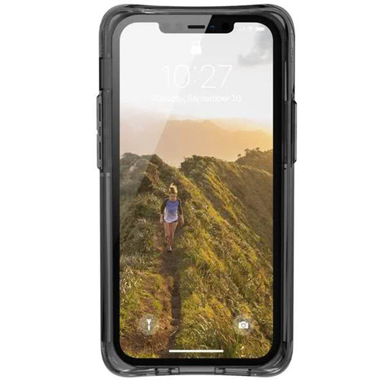 Husa iPhone 12 UAG Mouve Transparenta - Cenusiu