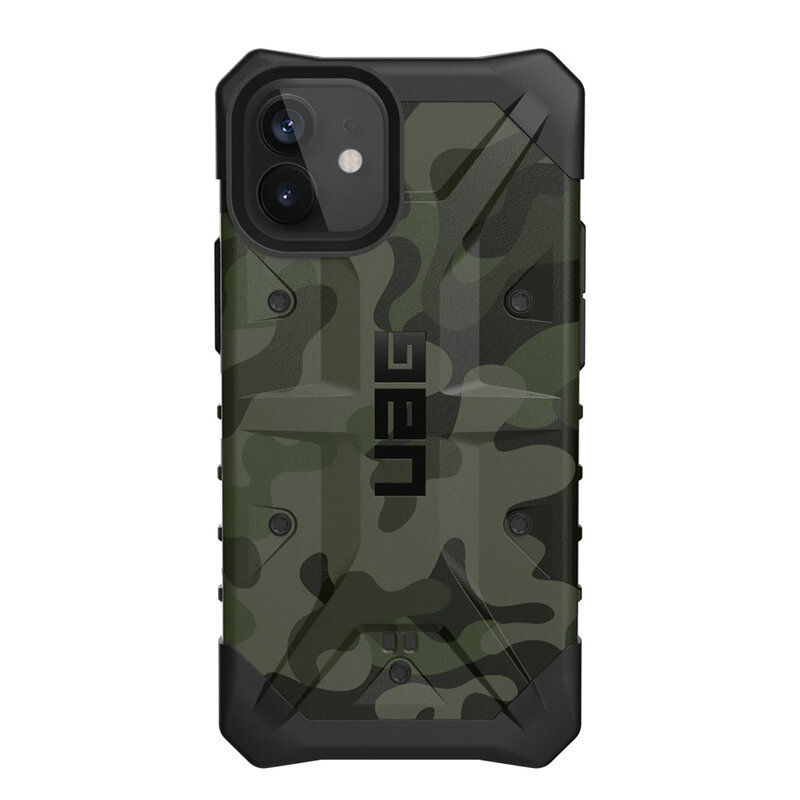 Husa iPhone 12 antisoc UAG Pathfinder, forest camo