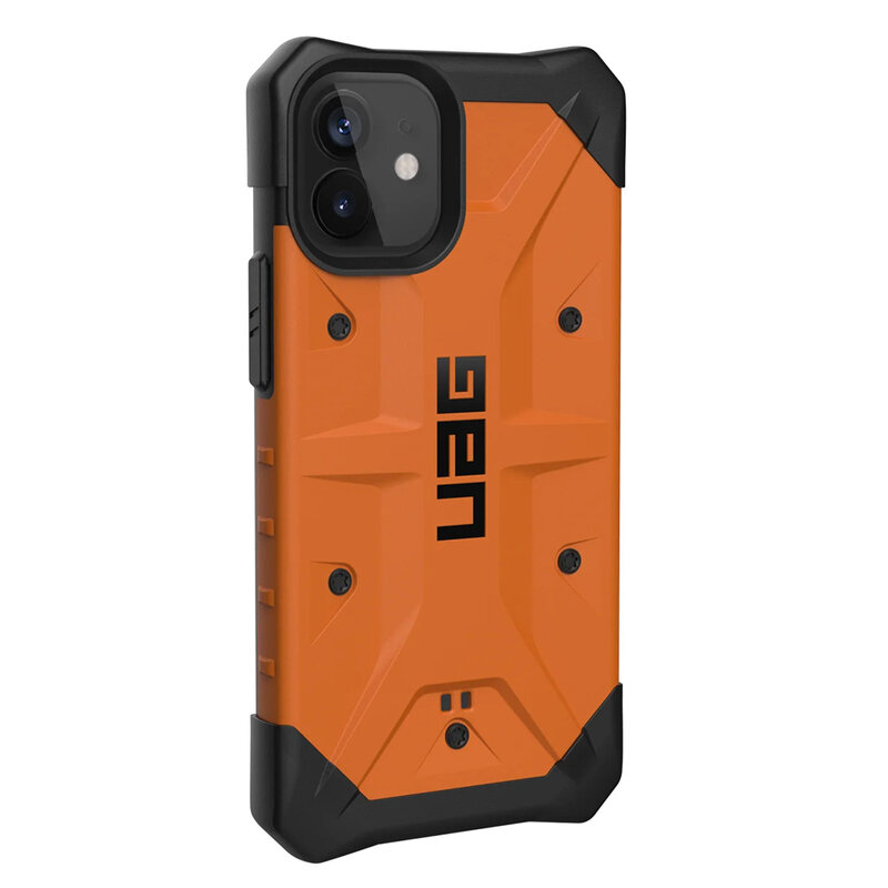 Husa iPhone 12 mini antisoc UAG Pathfinder, portocaliu