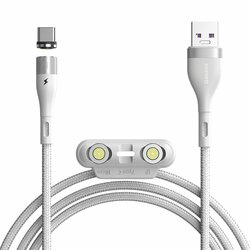 Cablu De Date 3in1 Micro-USB, Type-C, Lightning Baseus 5A 1m - CA1T3-B02 - Alb