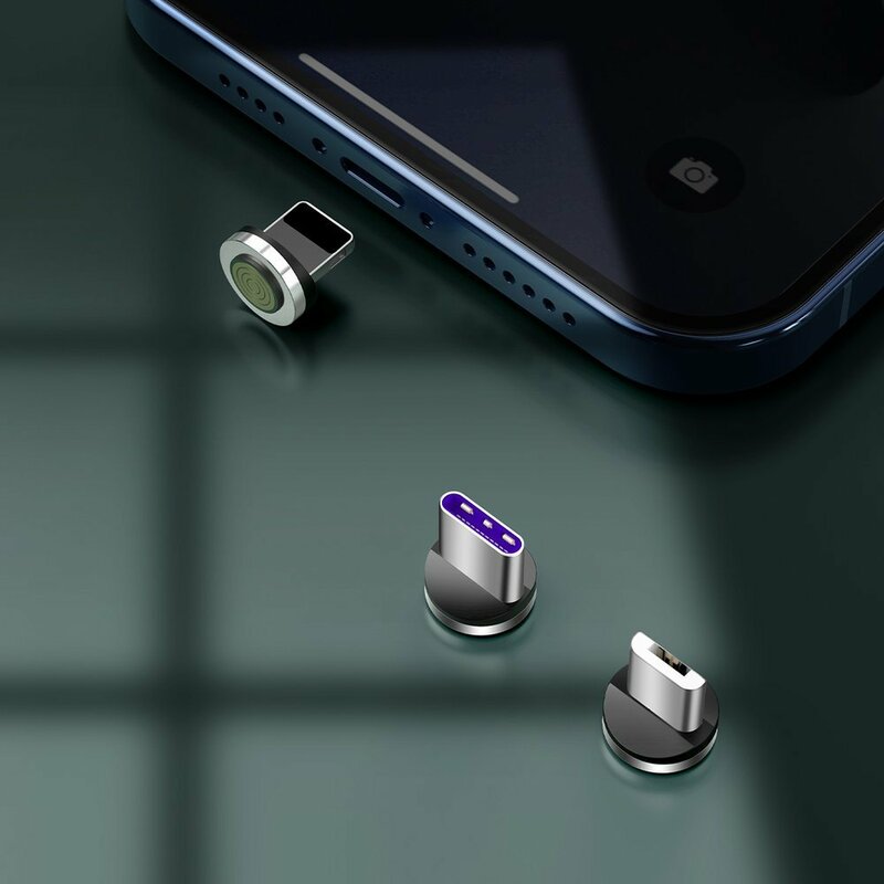 Cablu De Date 3in1 Micro-USB, Type-C, Lightning Baseus 5A 1m - CA1T3-B02 - Alb