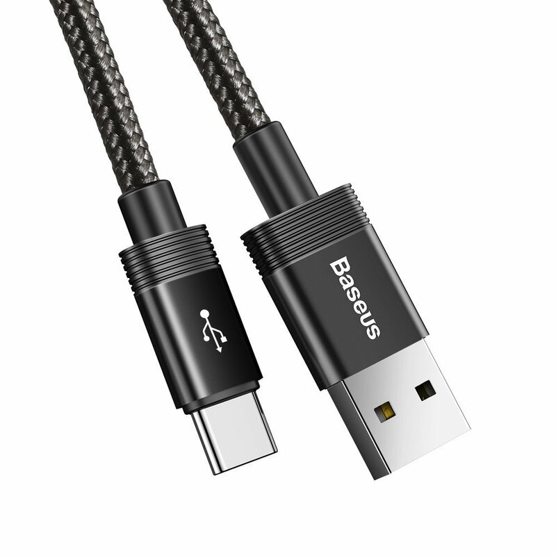 Cablu De Date Baseus 3in1 Micro-USB / Type-C / Lightning 3.5A 1.2m - CAMLT-PY01 - Negru 