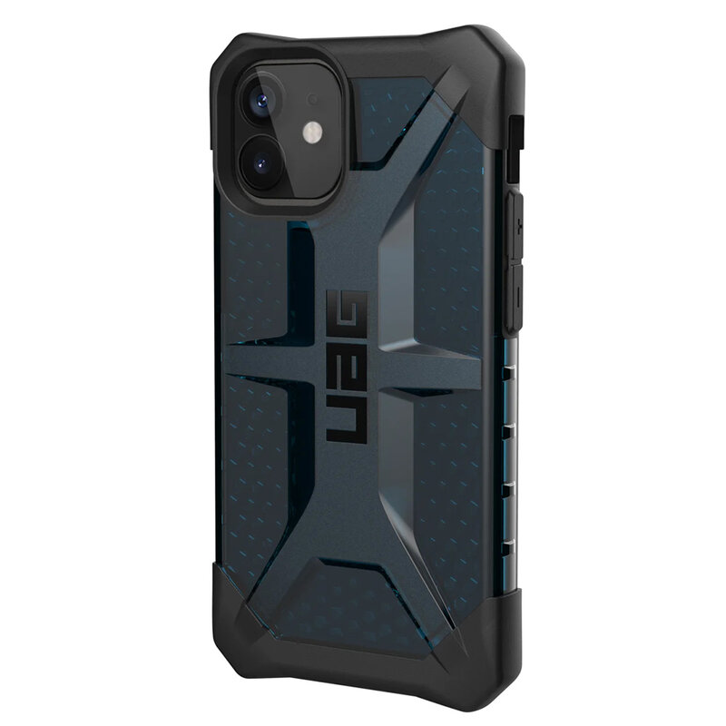 Husa iPhone 12 mini transparenta UAG Plasma, bleumarin