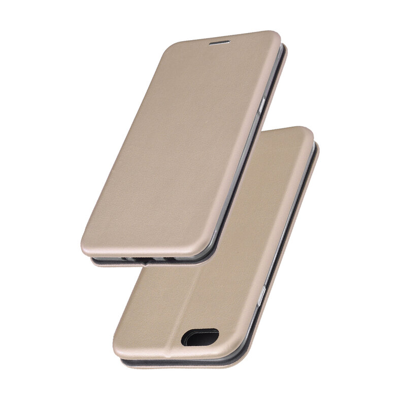 Husa iPhone 6 / 6S Flip Magnet Book Type - Gold