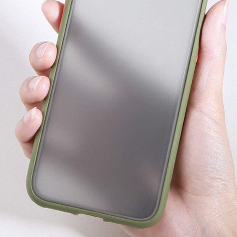 Husa Samsung Galaxy S10 Mobster Chroma Cu Butoane Si Margini Colorate - Verde Deschis