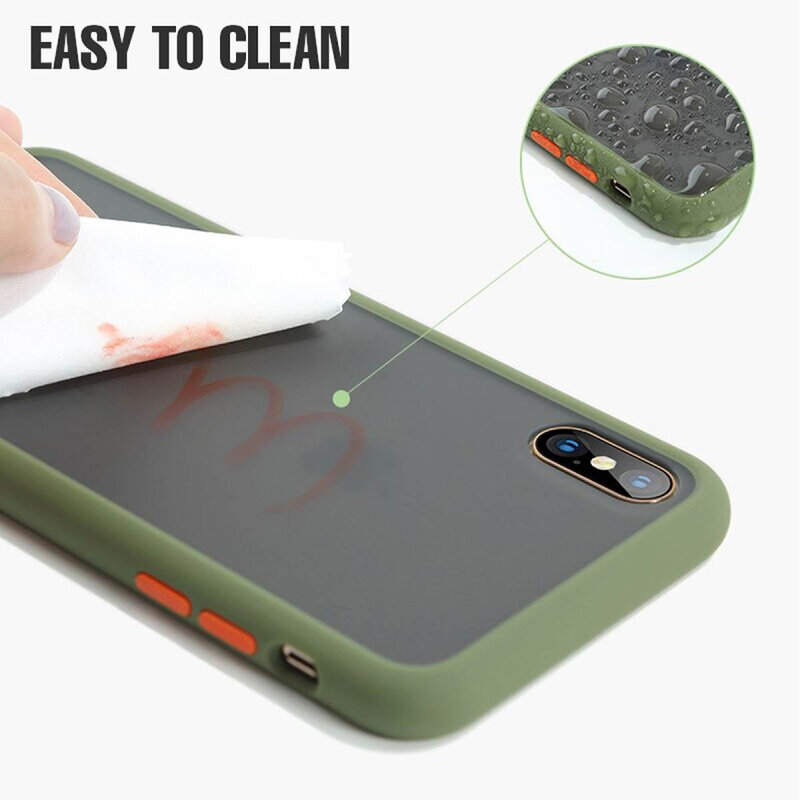Husa Samsung Galaxy S10 Mobster Chroma Cu Butoane Si Margini Colorate - Verde Deschis