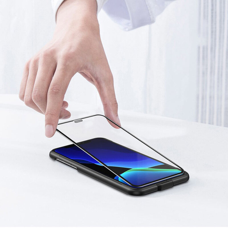 [Pachet 2x] Folie Sticla iPhone XS Baseus Speaker Dust Protector - SGAPIPH58-WD01 - Negru