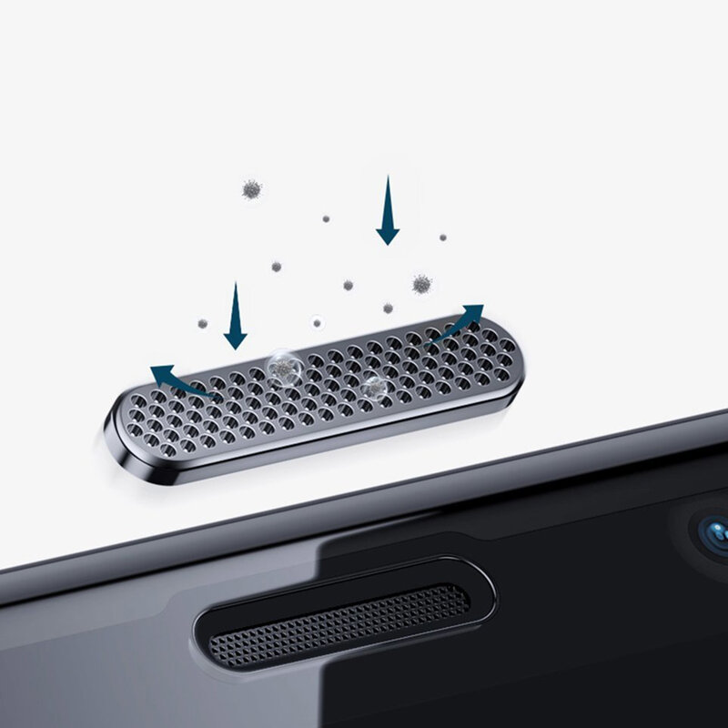 [Pachet 2x] Folie Sticla iPhone XS Baseus Privacy Speaker Dust Protector - SGAPIPH58S-WC01 - Negru