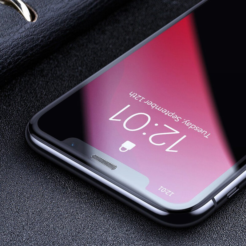 [Pachet 2x] Folie Sticla iPhone 11 Pro Max Baseus Privacy Speaker Dust Protector - SGAPIPH65S-WC01 - Negru