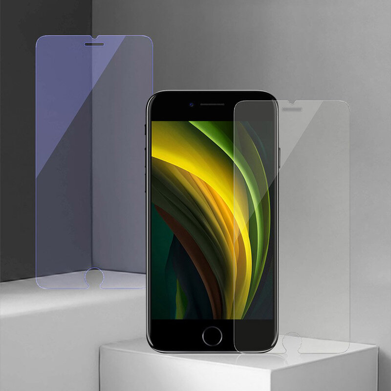 [Pachet 2x] Folie Sticla iPhone 7 Baseus Light Thin Anti-Bluelight - SGAPIPHSE-LB02 - Clear
