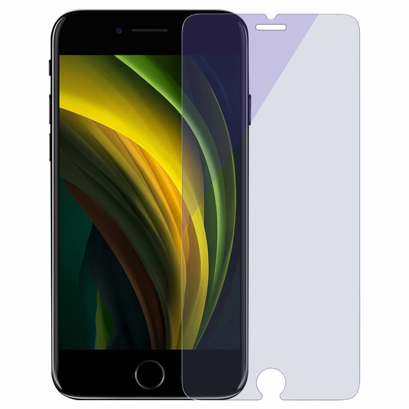 [Pachet 2x] Folie Sticla iPhone 8 Baseus Light Thin Anti-Bluelight - SGAPIPHSE-LB02 - Clear