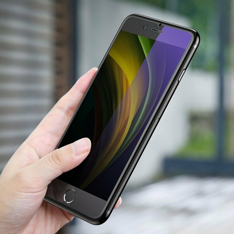 [Pachet 2x] Folie Sticla iPhone 8 Baseus Light Thin Anti-Bluelight - SGAPIPHSE-LB02 - Clear