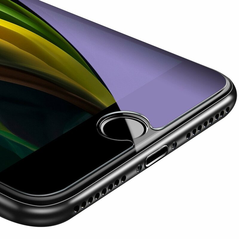 [Pachet 2x] Folie Sticla iPhone 8 Baseus Light Thin Anti-Bluelight - SGAPIPHSE-LB02 - Clear