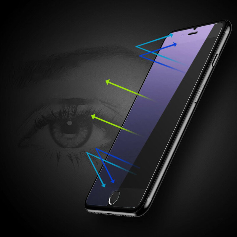 [Pachet 2x] Folie Sticla iPhone 8 Baseus Light Thin Anti-Bluelight - SGAPIPHSE-LB02 - Clear