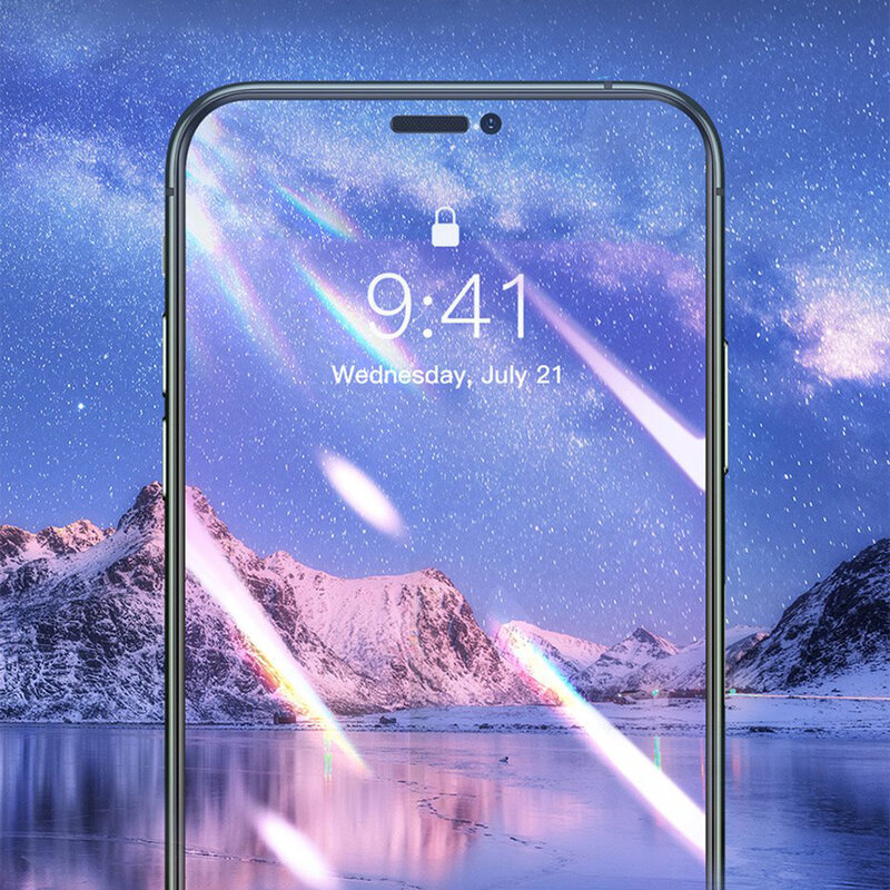 Folie iPhone XS Max Baseus Anti-Bluelight Full Cover - SGAPIPH65S-HB01- Negru