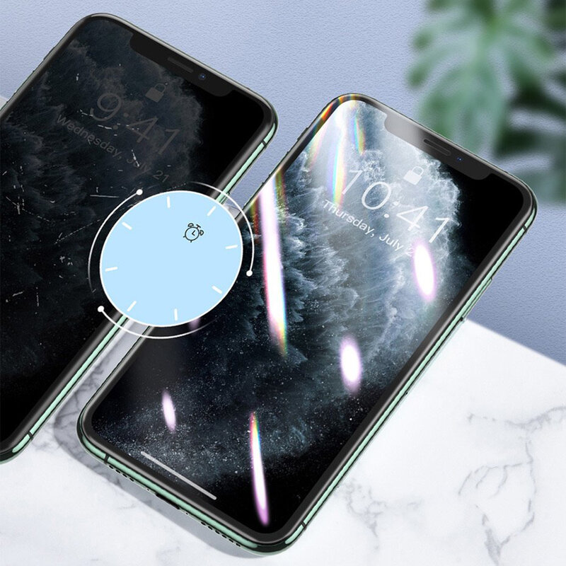 Folie iPhone XS Max Baseus Anti-Bluelight Full Cover - SGAPIPH65S-HB01- Negru