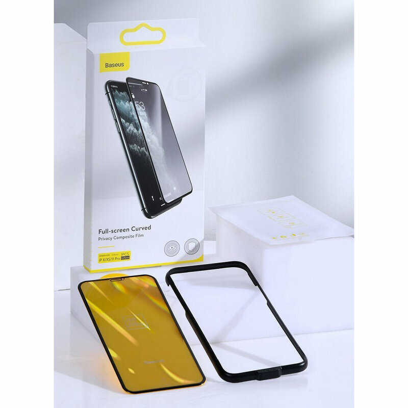 Folie Sticla iPhone XS Baseus Privacy - SGAPIPH58S-HC01 - Negru