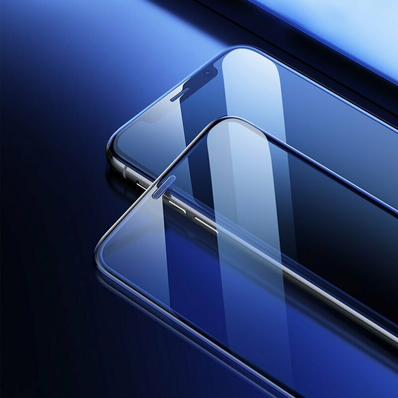 [Pachet 2x] Folie Sticla iPhone 11 Pro Max Speaker Dust Protector - SGAPIPH65-WD01 - Negru