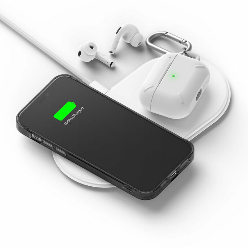 Husa iPhone 12 Ringke Fusion, cenusiu