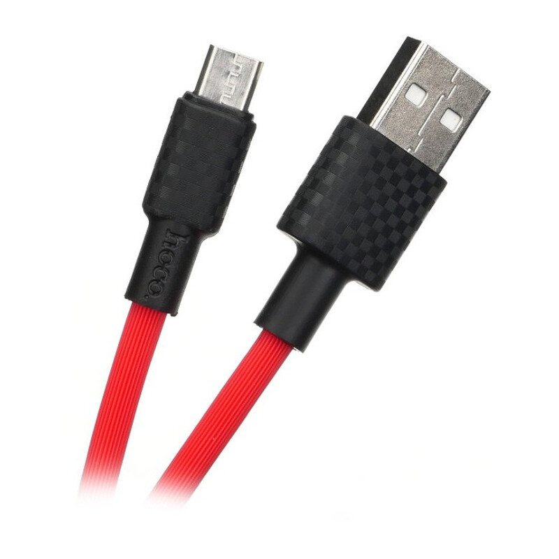 Cablu de date Hoco X29, USB la Type-C, incarcare rapida, 3A 1m, rosu