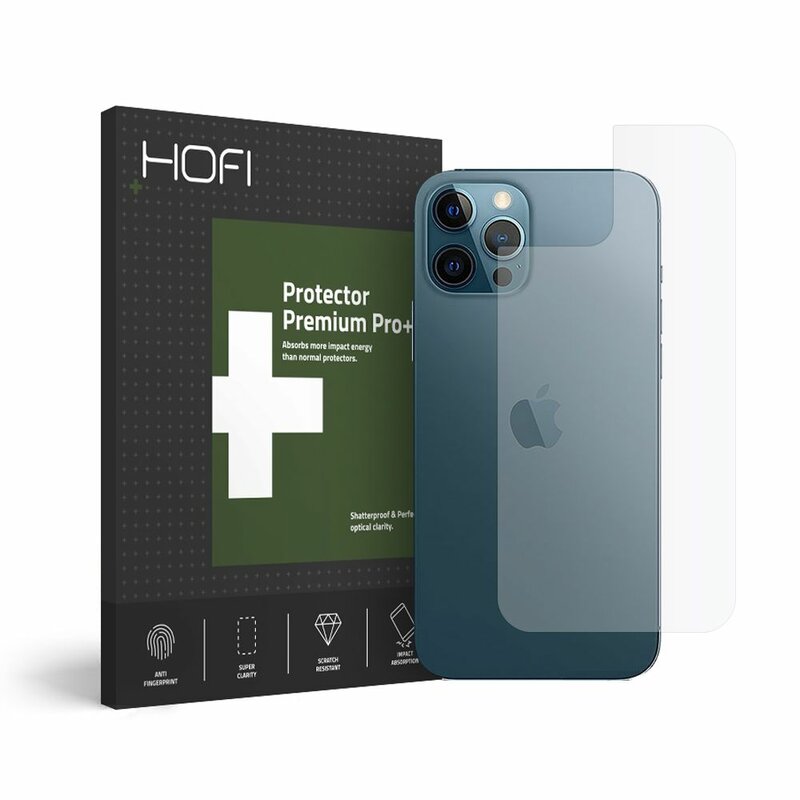 Folie iPhone 12 Pro Max Hofi Back Hybrid Glass - Clear