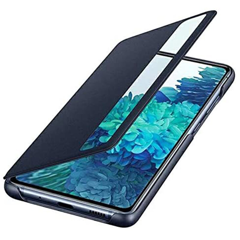 Husa Originala Samsung Galaxy S20 FE 5G Smart Clear View Cover - Bleumarin