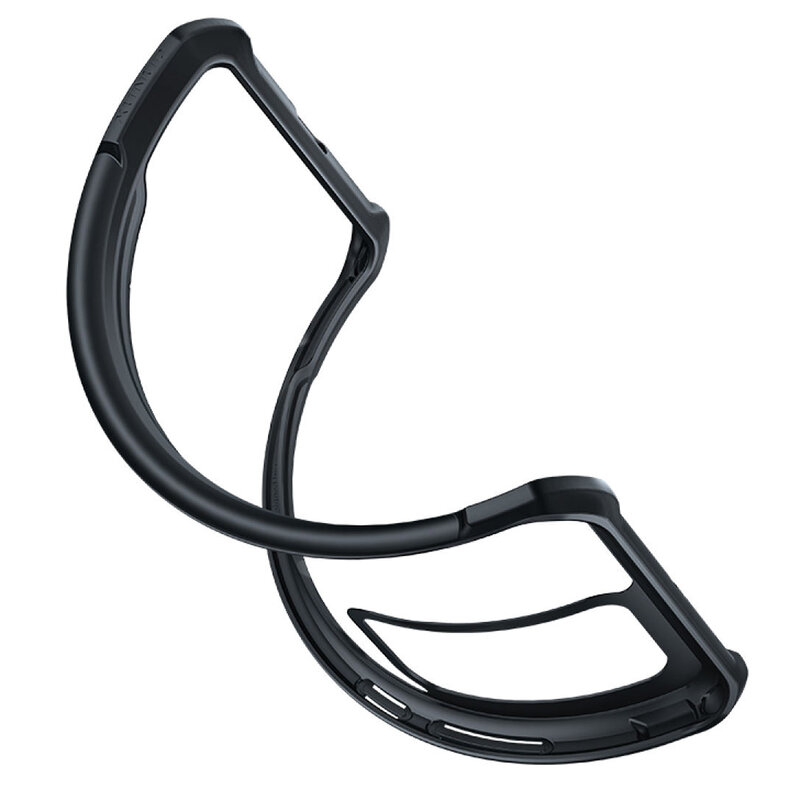 Husa iPhone 12 Pro Max Blade Acrylic Transparenta - Negru