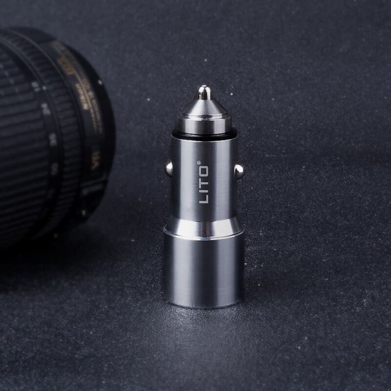 Incarcator Auto Lito LT-701B  Dual USB Incarcare Rapida QC 3.0 36W - Argintiu