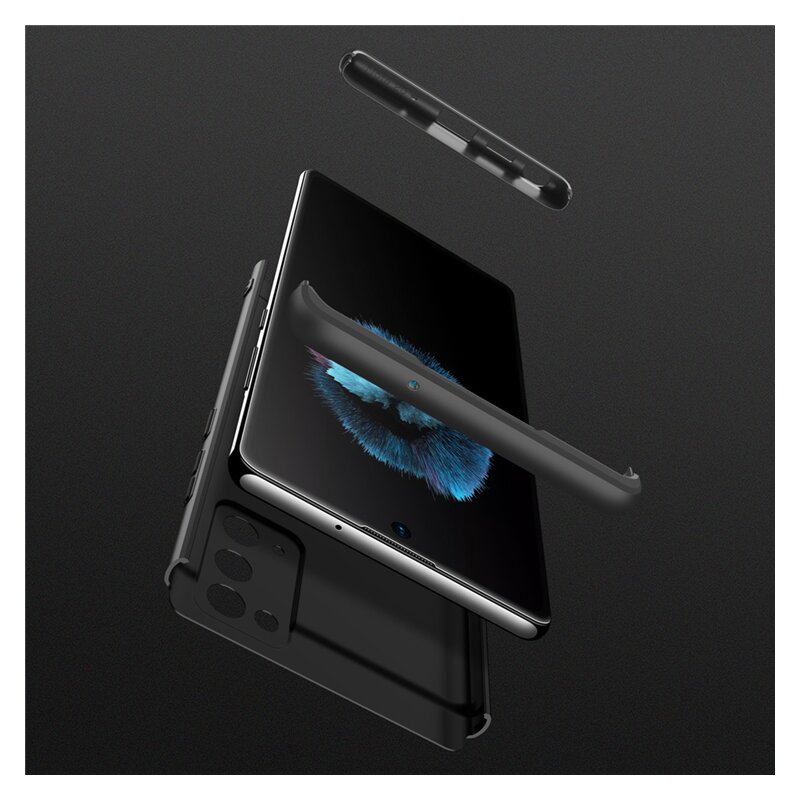 [Pachet 360°] Husa + Folie Samsung Galaxy Note 20 5G GKK Original - Negru