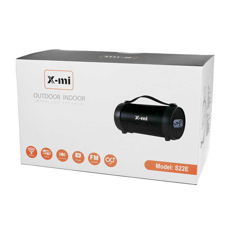 Boxa Portabila X-mi S22E Wireless Bluetooth Radio Cu Cablu De Alimentare - Negru