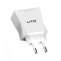 Incarcator Priza Lito CO-201 Dual USB Cu Cablu De Incarcare Micro-USB 2.4A - Alb