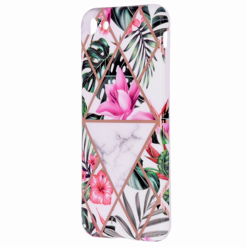 Husa iPhone 8 Mobster Laser Marble Shockproof TPU - Model 3
