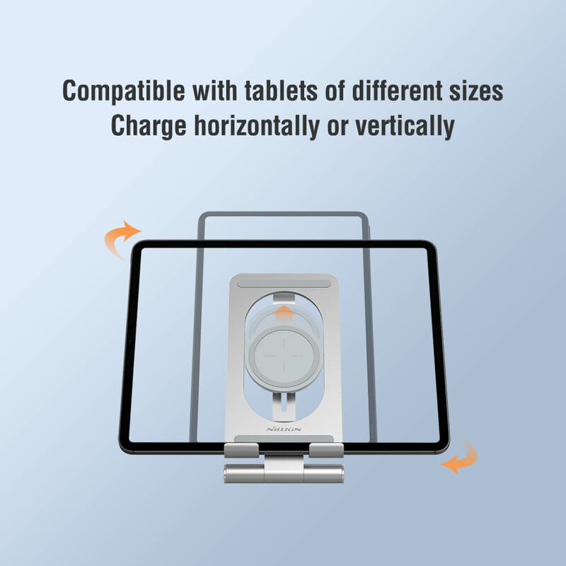 Suport Birou Nillkin Pentru Tableta Cu Incarcare Wireless 15W - Argintiu