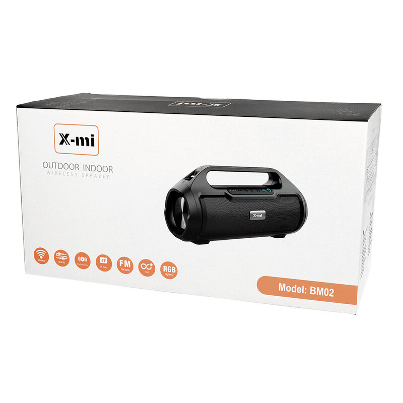 Boxa Portabila X-mi BM02 Wireless Bluetooth/Radio FM/SD Card - Negru