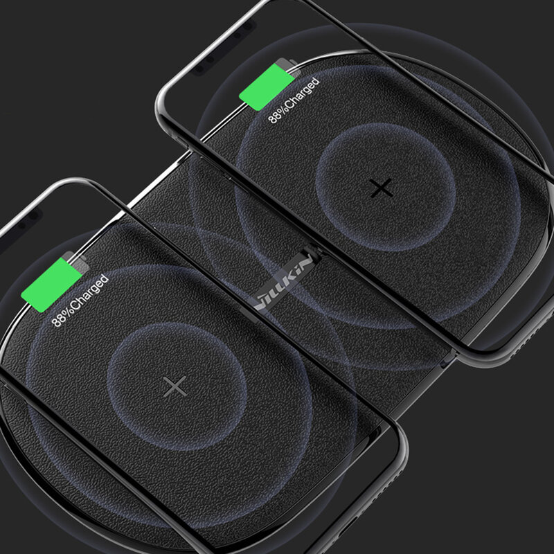 Incarcator Wireless Dual Nillkin Gemini MC031 Incarcare Rapida 10W - Negru