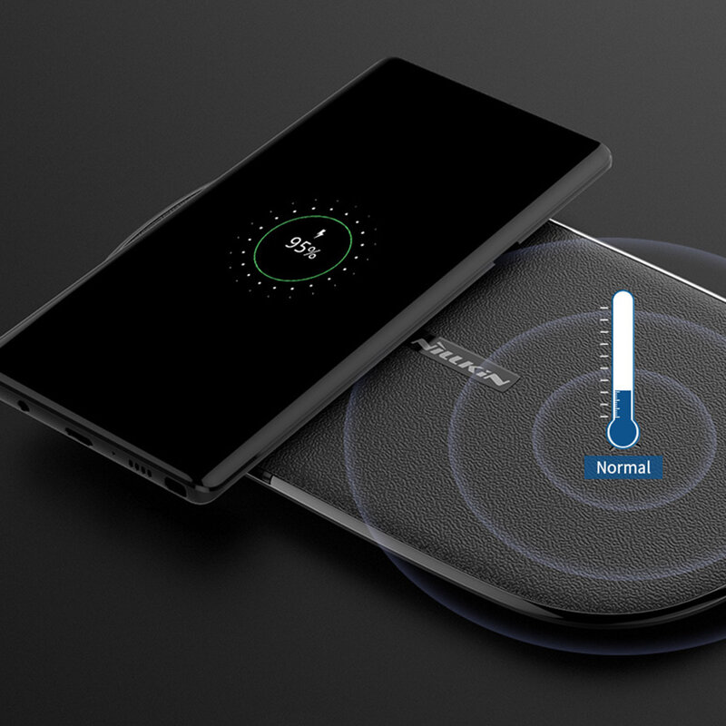 Incarcator Wireless Dual Nillkin Gemini MC031 Incarcare Rapida 10W - Negru