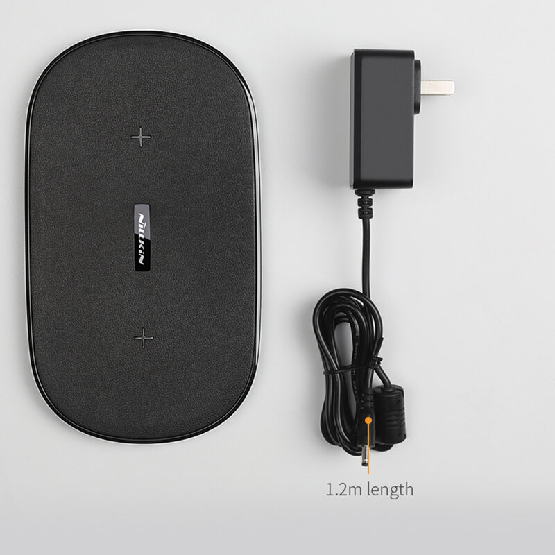 Incarcator Wireless Dual Nillkin Gemini MC031 Incarcare Rapida 10W - Negru