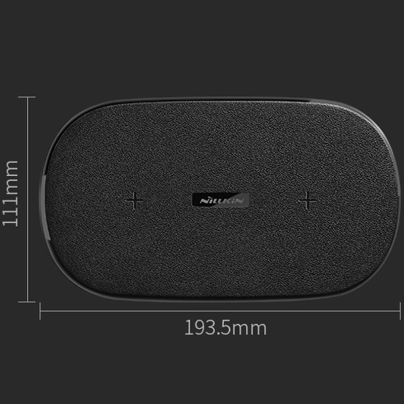 Incarcator Wireless Dual Nillkin Gemini MC031 Incarcare Rapida 10W - Negru