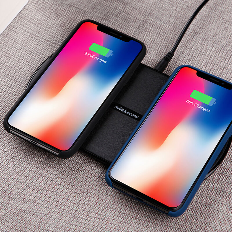 Incarcator Wireless Dual Nillkin Gemini MC031 Incarcare Rapida 10W - Negru