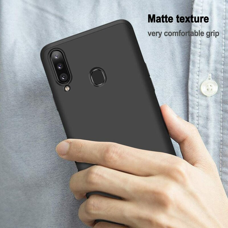 [Pachet 360°] Husa + Folie Samsung Galaxy A20s GKK Original - Negru