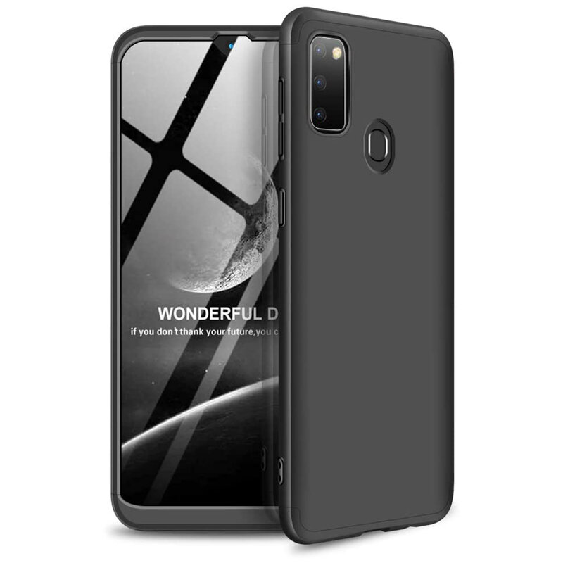 [Pachet 360°] Husa + Folie Samsung Galaxy M30s GKK Original - Negru